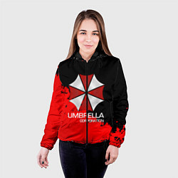 Куртка с капюшоном женская UMBRELLA CORP, цвет: 3D-черный — фото 2