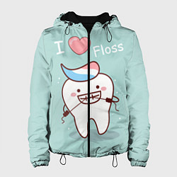 Куртка с капюшоном женская Tooth, цвет: 3D-черный