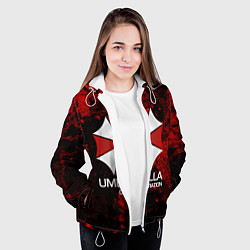 Куртка с капюшоном женская UMBRELLA CORP, цвет: 3D-белый — фото 2