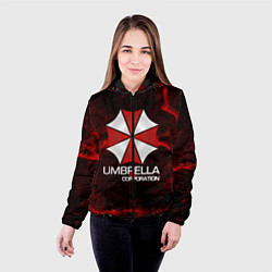 Куртка с капюшоном женская UMBRELLA CORP, цвет: 3D-черный — фото 2