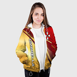 Куртка с капюшоном женская UMBRELLA CORPORATION, цвет: 3D-белый — фото 2