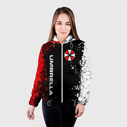 Куртка с капюшоном женская UMBRELLA CORPORATION, цвет: 3D-белый — фото 2
