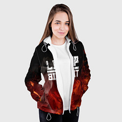 Куртка с капюшоном женская LIMP BIZKIT, цвет: 3D-белый — фото 2
