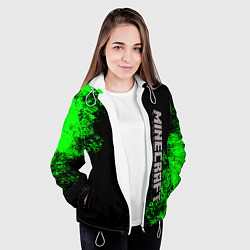 Куртка с капюшоном женская MINECRAFT, цвет: 3D-белый — фото 2