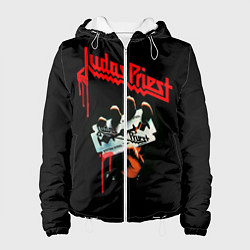 Куртка с капюшоном женская Judas Priest, цвет: 3D-белый