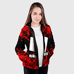 Куртка с капюшоном женская Roblox, цвет: 3D-черный — фото 2
