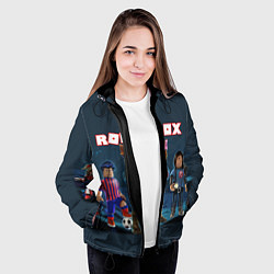 Куртка с капюшоном женская ROBLOX, цвет: 3D-черный — фото 2