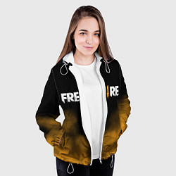 Куртка с капюшоном женская Free fire, цвет: 3D-белый — фото 2