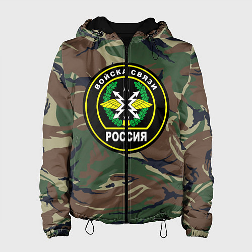 Женская куртка Войска связи / 3D-Черный – фото 1