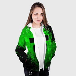 Куртка с капюшоном женская MINECRAFT, цвет: 3D-белый — фото 2