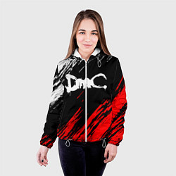 Куртка с капюшоном женская DEVIL MAY CRY DMC, цвет: 3D-белый — фото 2