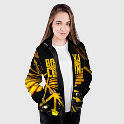 Куртка с капюшоном женская Войска связи, цвет: 3D-черный — фото 2