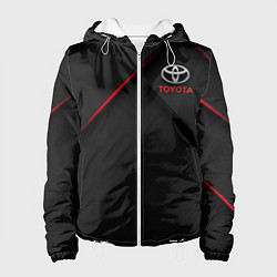 Куртка с капюшоном женская TOYOTA, цвет: 3D-белый