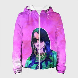 Куртка с капюшоном женская БИЛЛИ АЙЛИШ, цвет: 3D-белый