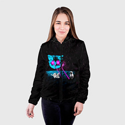 Куртка с капюшоном женская Кошак, цвет: 3D-черный — фото 2