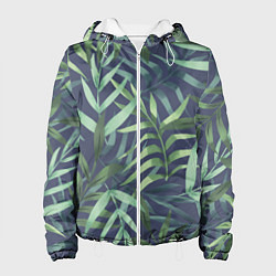 Куртка с капюшоном женская Арт из джунглей, цвет: 3D-белый