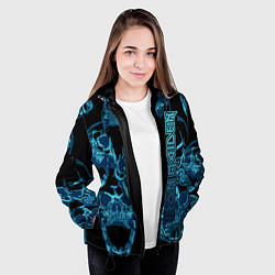 Куртка с капюшоном женская Iron Maiden, цвет: 3D-черный — фото 2