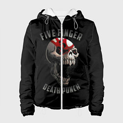Куртка с капюшоном женская Five Finger Death Punch, цвет: 3D-белый