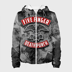 Куртка с капюшоном женская Five Finger Death Punch, цвет: 3D-белый