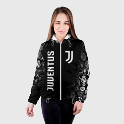 Куртка с капюшоном женская JUVENTUS, цвет: 3D-белый — фото 2
