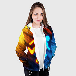 Куртка с капюшоном женская PORTAL, цвет: 3D-белый — фото 2