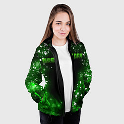 Куртка с капюшоном женская GreenDay, цвет: 3D-черный — фото 2