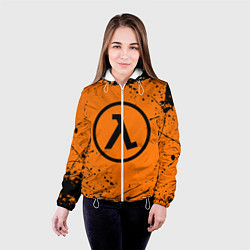 Куртка с капюшоном женская HALF-LIFE, цвет: 3D-белый — фото 2