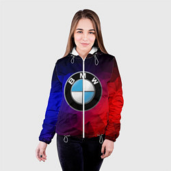 Куртка с капюшоном женская BMW NEON, цвет: 3D-белый — фото 2