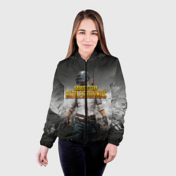 Куртка с капюшоном женская PUBG, цвет: 3D-черный — фото 2
