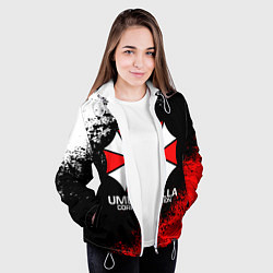 Куртка с капюшоном женская RESIDENT EVIL UMBRELLA, цвет: 3D-белый — фото 2