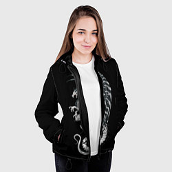 Куртка с капюшоном женская White Dragon, цвет: 3D-черный — фото 2