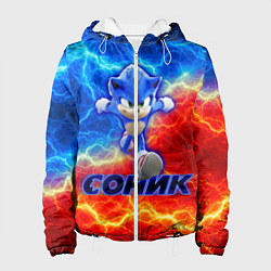 Куртка с капюшоном женская СОНИК, цвет: 3D-белый