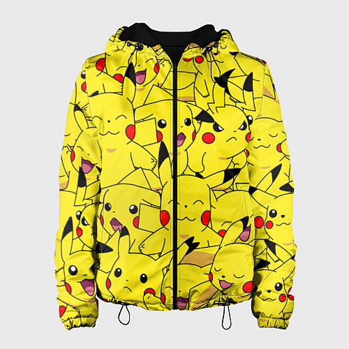 Женская куртка ПИКАЧУ / 3D-Черный – фото 1
