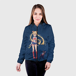 Куртка с капюшоном женская СЕЙЛОР МУН, цвет: 3D-черный — фото 2