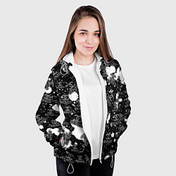 Куртка с капюшоном женская Benzo Gang - Big Baby Tape, цвет: 3D-белый — фото 2