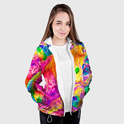 Куртка с капюшоном женская TIE DYE, цвет: 3D-белый — фото 2