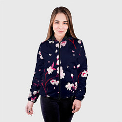 Куртка с капюшоном женская Сакура, цвет: 3D-черный — фото 2