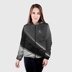 Куртка с капюшоном женская LEXUS, цвет: 3D-черный — фото 2