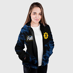 Куртка с капюшоном женская FALLOUT76, цвет: 3D-черный — фото 2