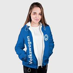Куртка с капюшоном женская Volkswagen, цвет: 3D-белый — фото 2