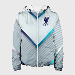 Куртка с капюшоном женская Liverpool F C, цвет: 3D-белый
