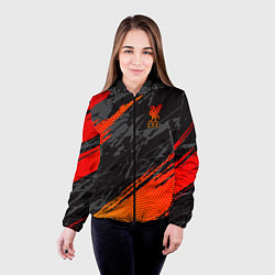 Куртка с капюшоном женская Liverpool F C, цвет: 3D-черный — фото 2