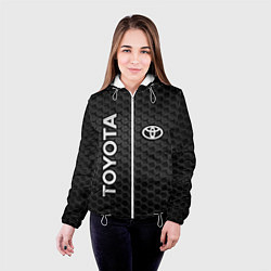 Куртка с капюшоном женская TOYOTA, цвет: 3D-белый — фото 2