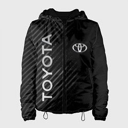 Куртка с капюшоном женская Toyota, цвет: 3D-черный