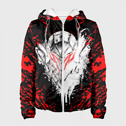 Куртка с капюшоном женская BERSERK, цвет: 3D-белый