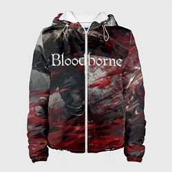 Куртка с капюшоном женская Bloodborne, цвет: 3D-белый