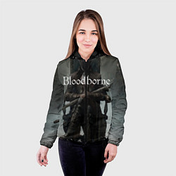 Куртка с капюшоном женская Bloodborne, цвет: 3D-черный — фото 2