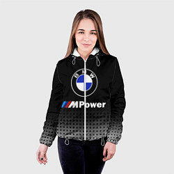 Куртка с капюшоном женская BMW, цвет: 3D-белый — фото 2