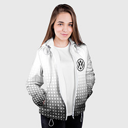 Куртка с капюшоном женская Volkswagen, цвет: 3D-белый — фото 2