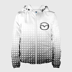 Куртка с капюшоном женская Mazda, цвет: 3D-белый